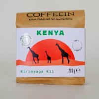 Coffeein Kenya Kirinyaga Kii szemeskávé teszt csomagolás