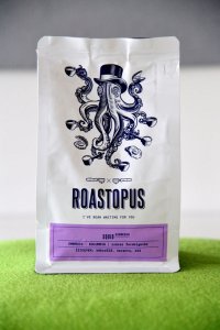 Roastopus Squid - Kolumbia kávéteszt csomagolás