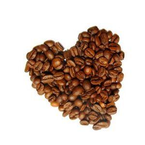 kávébab szív